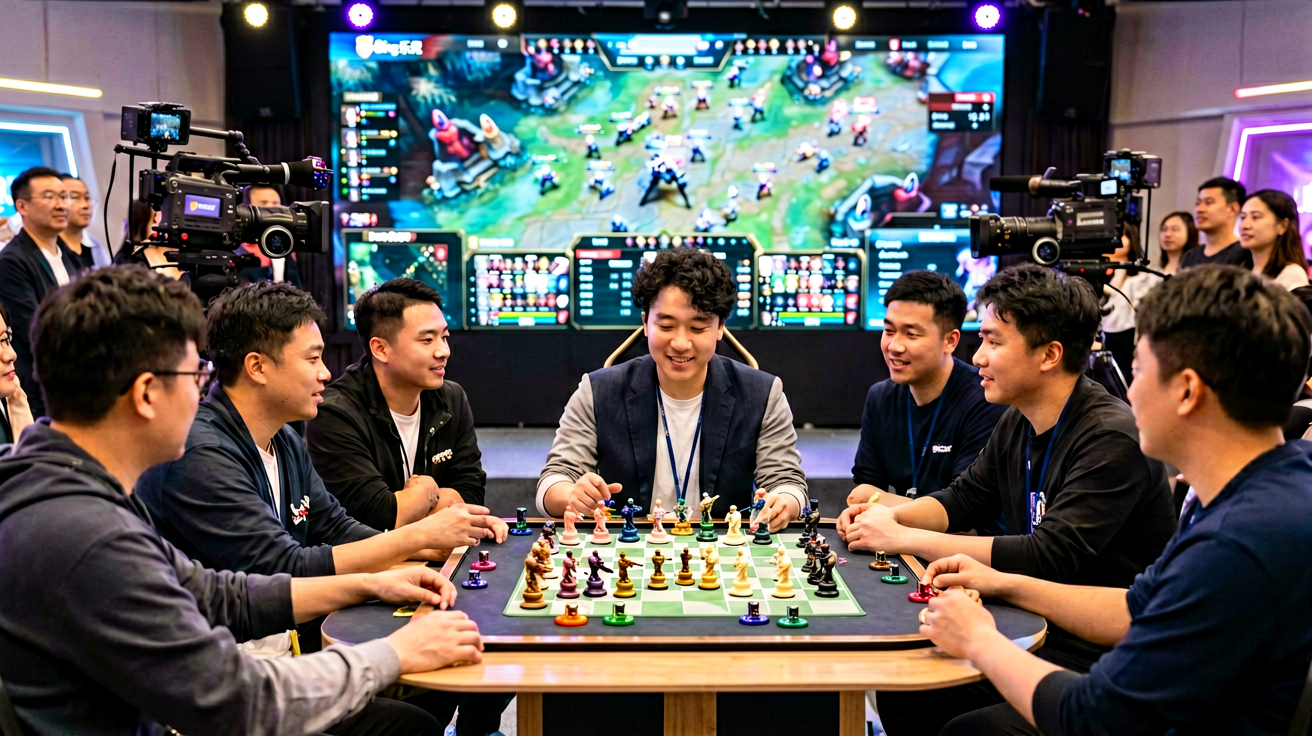 乐竞电竞真人游戏与棋牌娱乐界面